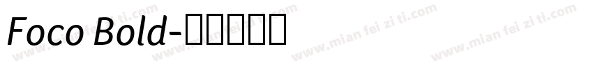 Foco Bold字体转换
